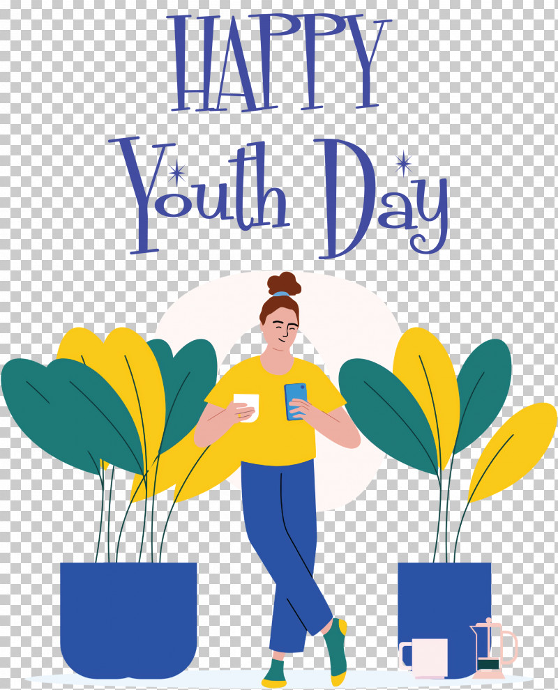 Youth Day PNG, Clipart, Behavior, Cartoon, Flower, Happiness, Human Free PNG Download