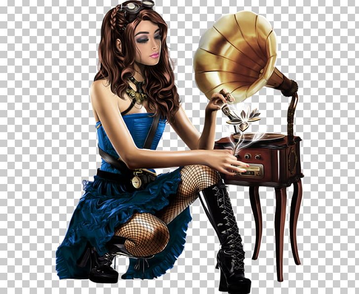 Music Woman Steampunk PNG, Clipart, 3d Computer Graphics, Brown Hair, Fashion Model, Hit Single, Jpeg Free PNG Download