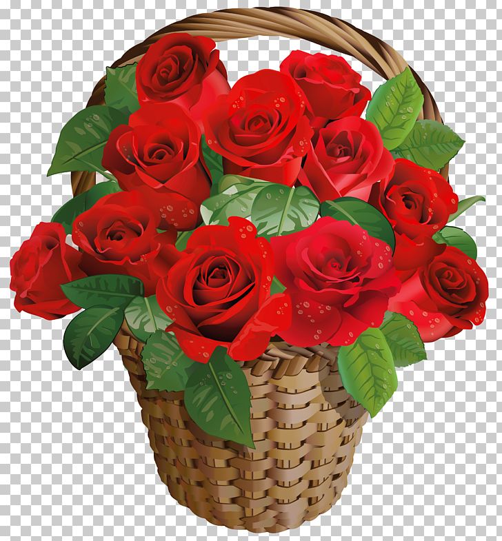 Rose Flower Basket Valentines Day PNG, Clipart, Artificial Flower, Cut Flowers, Floral Design, Floristry, Flower Arranging Free PNG Download