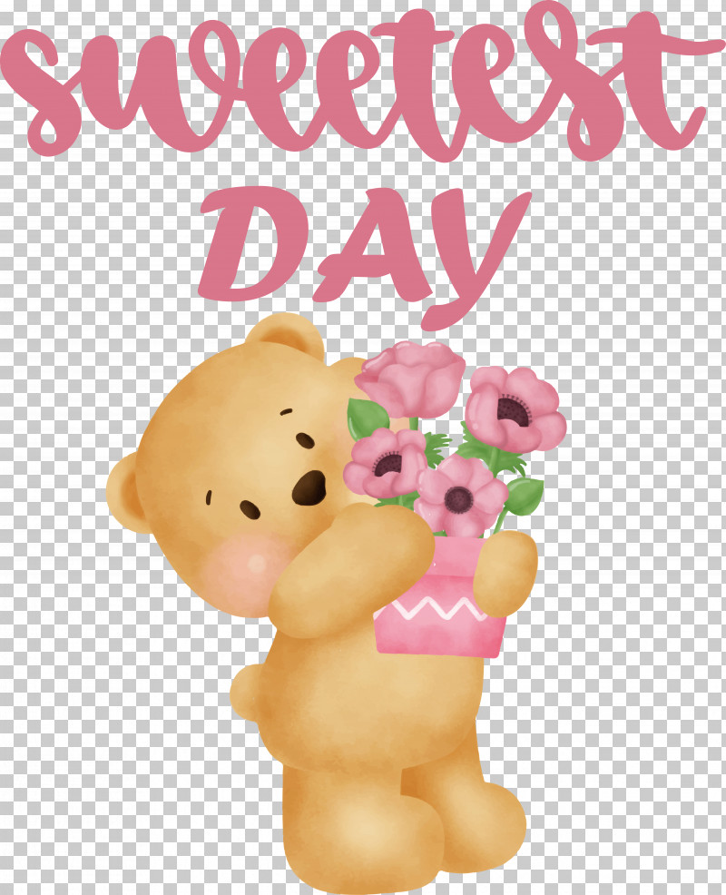 Teddy Bear PNG, Clipart, Bears, Biology, Cartoon, Flower, Pink Free PNG Download