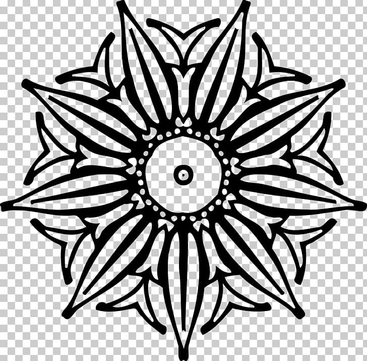 Flower Drawing PNG, Clipart, Abstract, Artwork, Black, Black And White, Circle Free PNG Download