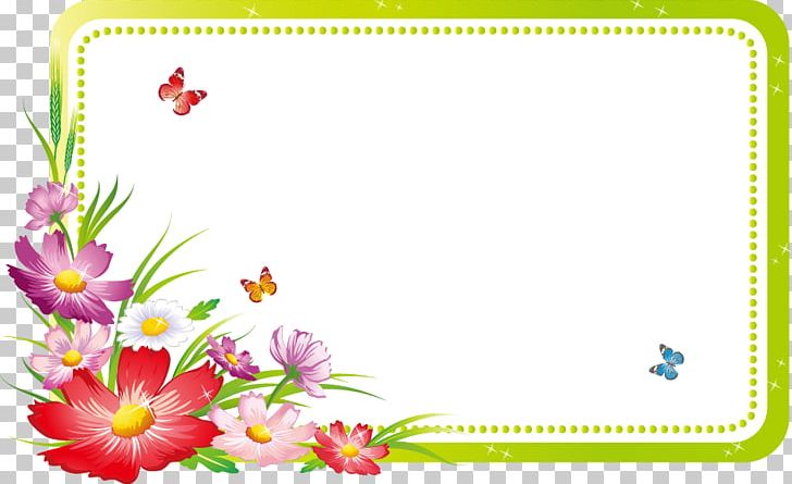 Fresh Spring Flowers Border Butterfly PNG, Clipart, Border, Border Texture, Butterfly, Cdr, Clip Art Free PNG Download