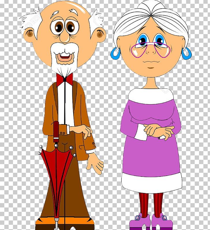 grandfather and grandmother clipart
