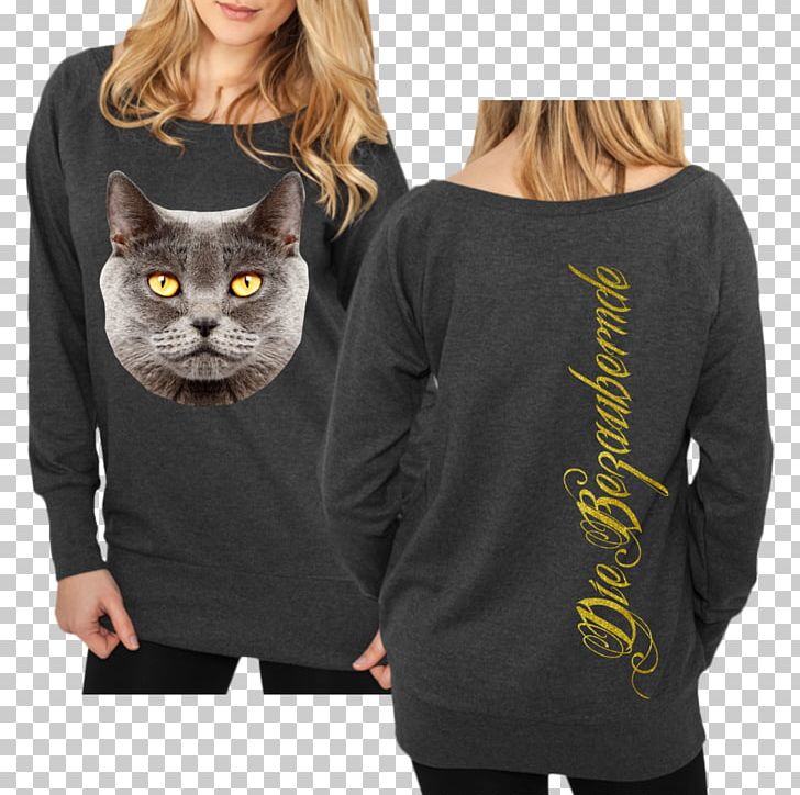 Long-sleeved T-shirt Sweater Jumper Clothing PNG, Clipart, Black, Bluza, Brithis Shorthair, Cat, Clothing Free PNG Download