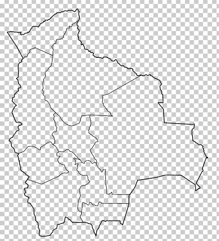 Santa Cruz Department Blank Map Departments Of Bolivia Atlas PNG, Clipart, Angle, Area, Black And White, Blank, Blank Map Free PNG Download