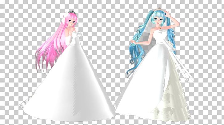 Hatsune Miku Wedding Dress Wedding Dress MikuMikuDance PNG, Clipart, Anim, Brautschleier, Bride, Cheongsam, Clothing Free PNG Download