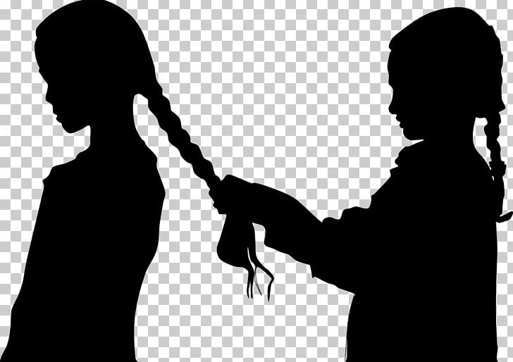 Braid Silhouette Female Hair PNG, Clipart, Animals, Arm, Black, Black And White, Braid Free PNG Download
