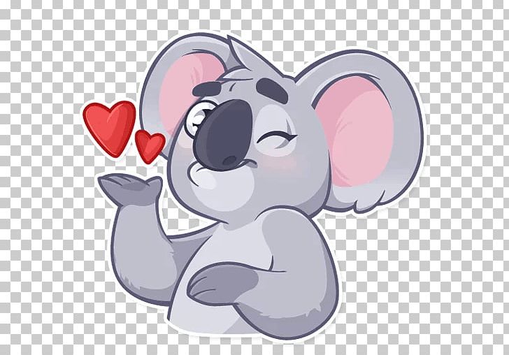 Koala Sticker Telegram Marsupial Bear PNG, Clipart, Animal, Animals, Bear, Cartoon, Dog Like Mammal Free PNG Download