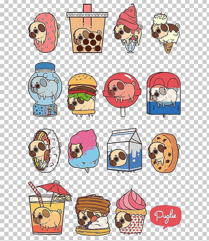 Pug Ice Cream T-shirt Food Milk PNG, Clipart, Afternoon, Cartoon, Cartoon Shar Pei, Clip Art, Cream Free PNG Download