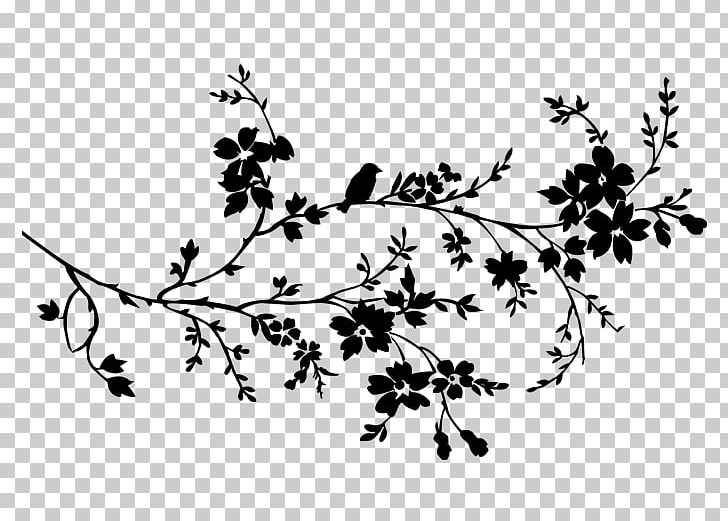 Branch Wall Decal Twig Tree PNG, Clipart, Black, Black And White, Blossom, Blume, Branch Free PNG Download