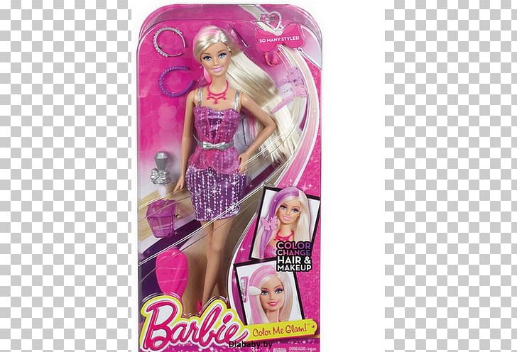 barbie color and crimp styling head