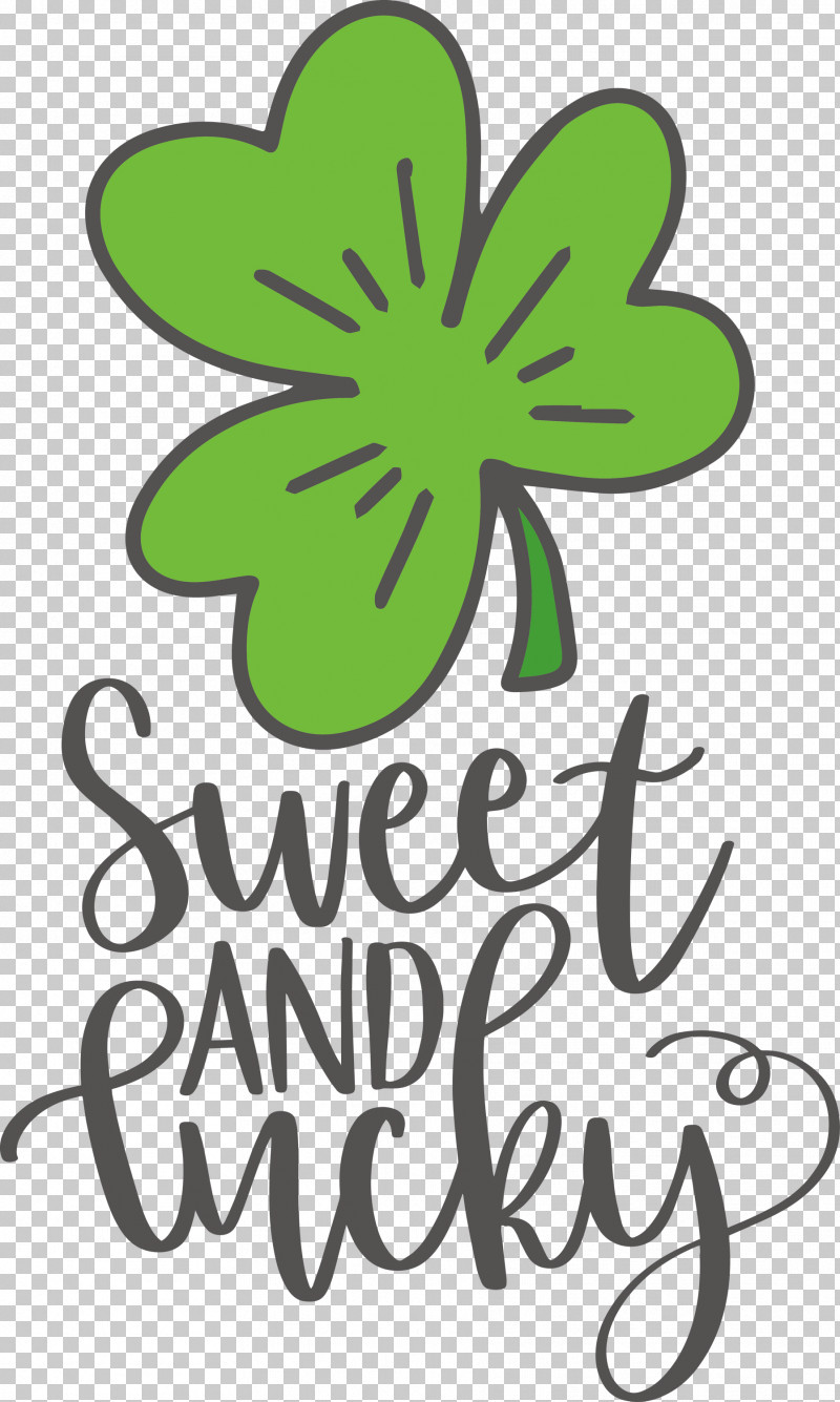 Sweet And Lucky St Patricks Day PNG, Clipart, Flower, Fruit, Green, Leaf, Line Free PNG Download