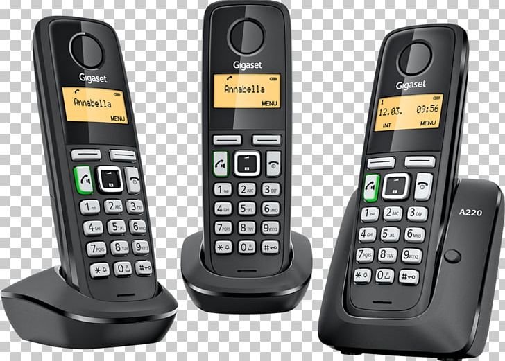 Cordless Telephone Gigaset Communications Handset Digital Enhanced Cordless Telecommunications PNG, Clipart, Answering Machine, Answering Machines, Caller Id, Cellular Network, Communication Free PNG Download