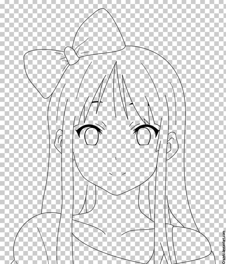 Mio Akiyama Line Art K-On! After School Live! Drawing PNG, Clipart, Anime, Arm, Artwork, Black, Black And White Free PNG Download