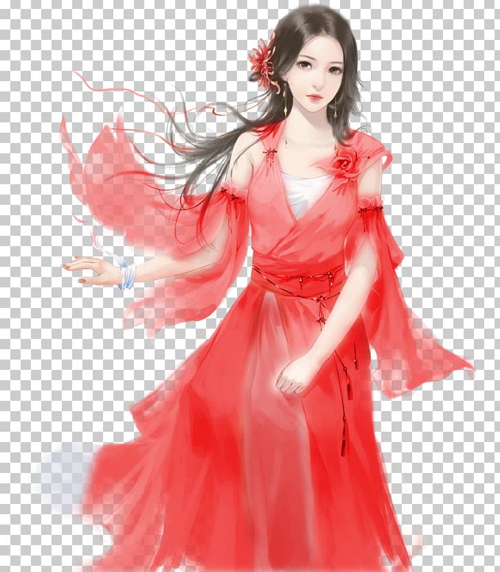Nine-tailed Fox Art Bijin PNG, Clipart, Beauty, Cocktail Dress, Costume, Costume Design, Dress Free PNG Download