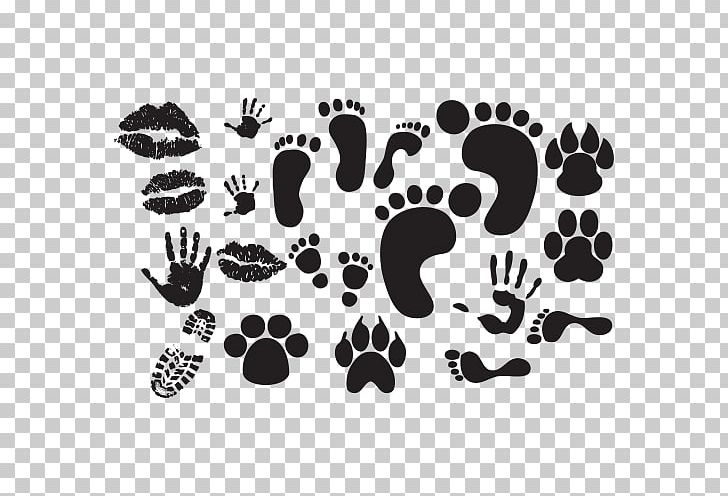 Footprint Animal Track PNG, Clipart, Animals, Animal Track, Black, Black And White, Finger Free PNG Download