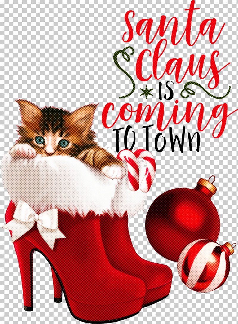 Santa Claus Is Coming Santa Claus Christmas PNG, Clipart, Christmas, Christmas Card, Christmas Day, Christmas Ornament, Christmas Tree Free PNG Download