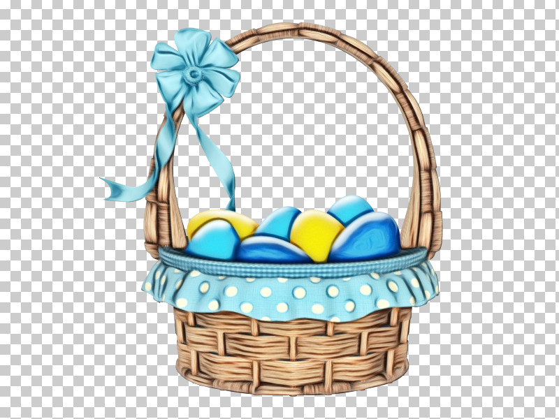 Turquoise Gift Basket Basket Storage Basket Easter PNG, Clipart, Basket, Bird Nest, Easter, Gift Basket, Hamper Free PNG Download