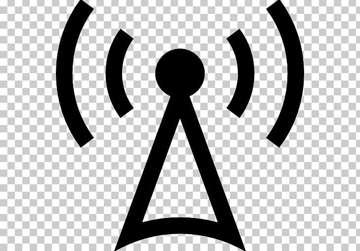 Computer Icons Telecommunications Tower Symbol PNG, Clipart, Aerials, Area, Black And White, Brand, Circle Free PNG Download