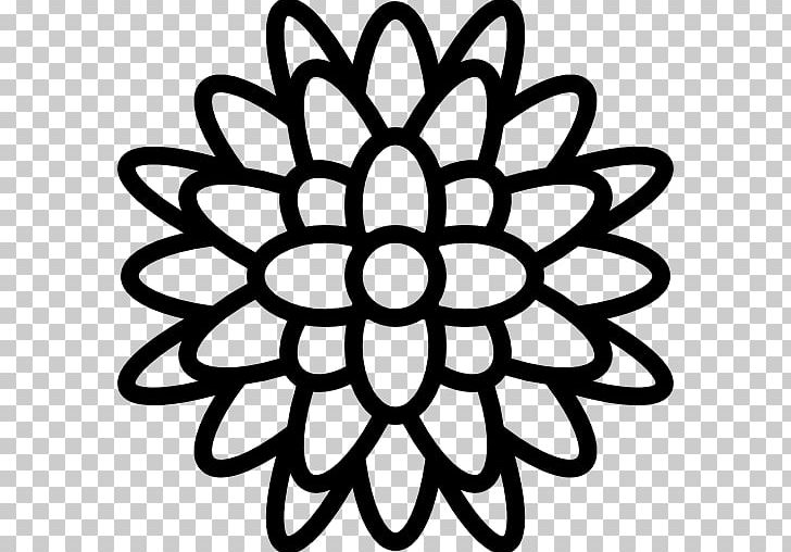 Flower Computer Icons Chrysanthemum PNG, Clipart, Black And White, Chrysanthemum, Circle, Computer Icons, Download Free PNG Download