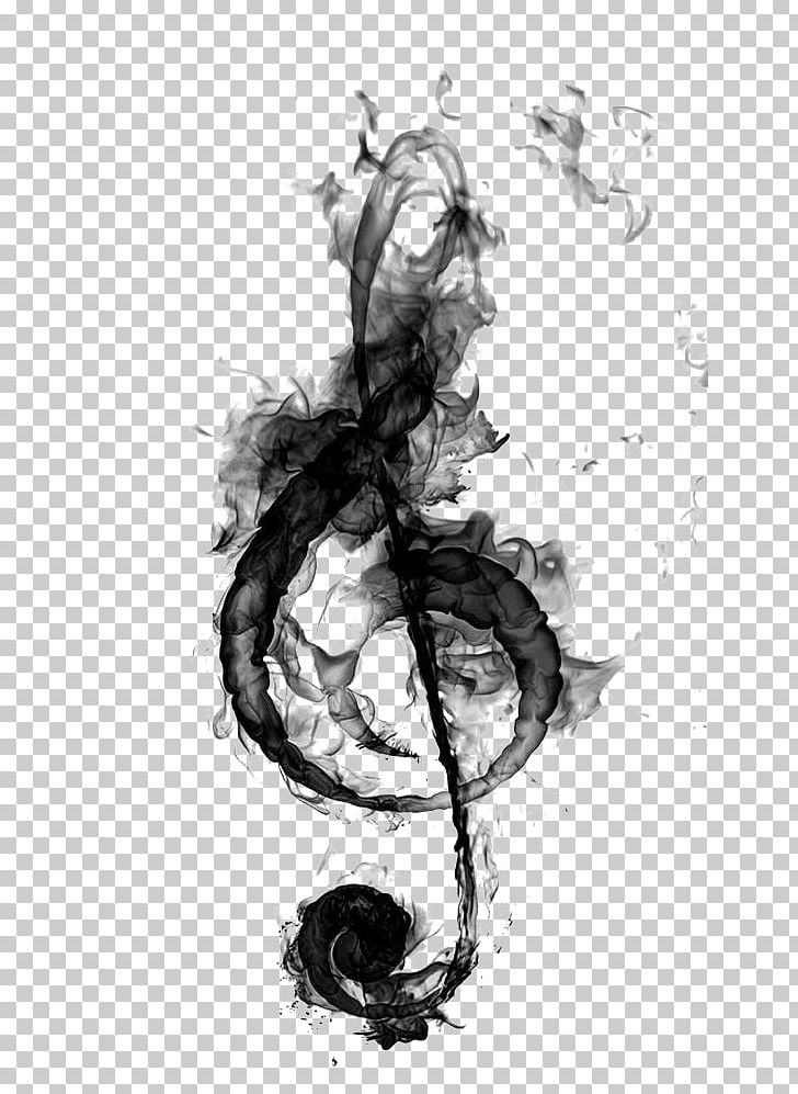 Clef Treble Musical Note Drawing PNG, Clipart, Art, Art Music, Artwork, Black And White, Creative Note Free PNG Download