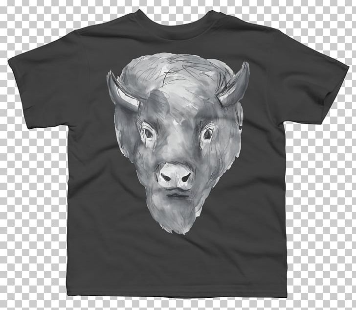 T-shirt Hoodie Sleeve Clothing PNG, Clipart, American, Bison, Boy, Cattle Like Mammal, Clothing Free PNG Download