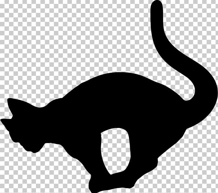 Cat Kitten Silhouette PNG, Clipart, Animals, Balance, Black, Black And White, Black Cat Free PNG Download