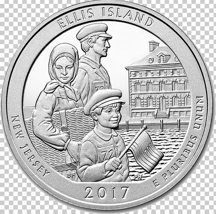 Ellis Island Statue Of Liberty New Jersey America The Beautiful Silver Bullion Coins PNG, Clipart, Coin, Currency, Ellis Island, History, Medal Free PNG Download