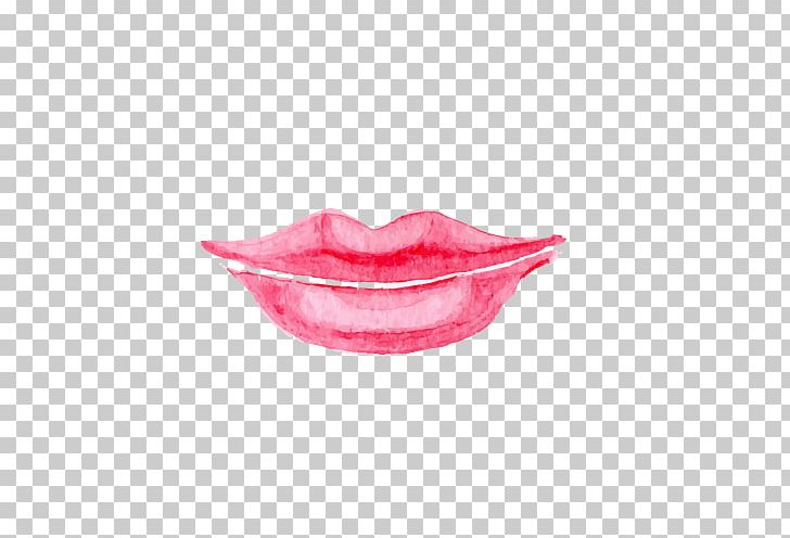 Lip Kiss Watercolor Painting PNG, Clipart, Color, Drawing, Hand Painted, Handpainted Flowers, Kiss Free PNG Download