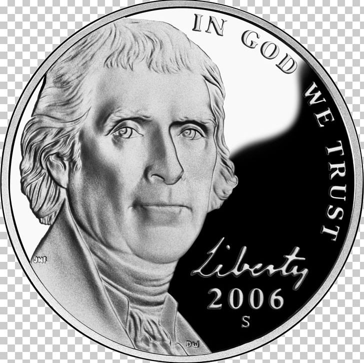 Philadelphia Mint Monticello Jefferson Nickel Coin PNG, Clipart, Black And White, Circle, Coin, Currency, History Free PNG Download