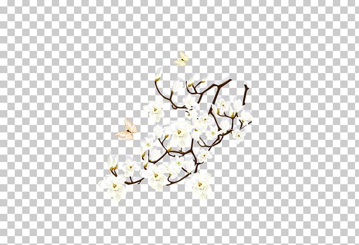 Plum Blossom Flower PNG, Clipart, Blossom, Body Jewelry, Branch, Butterfly, Cherry Blossom Free PNG Download