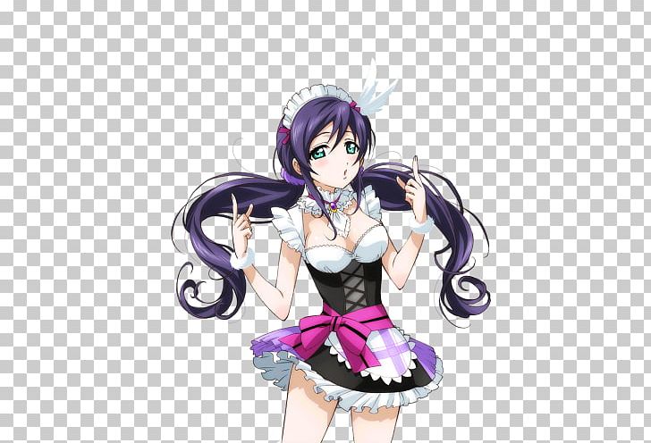 Nozomi Tojo Love Live! School Idol Festival French Maid Anime Umi Sonoda PNG, Clipart, Anime, Black Hair, Cartoon, Domestic Worker, Eli Ayase Free PNG Download