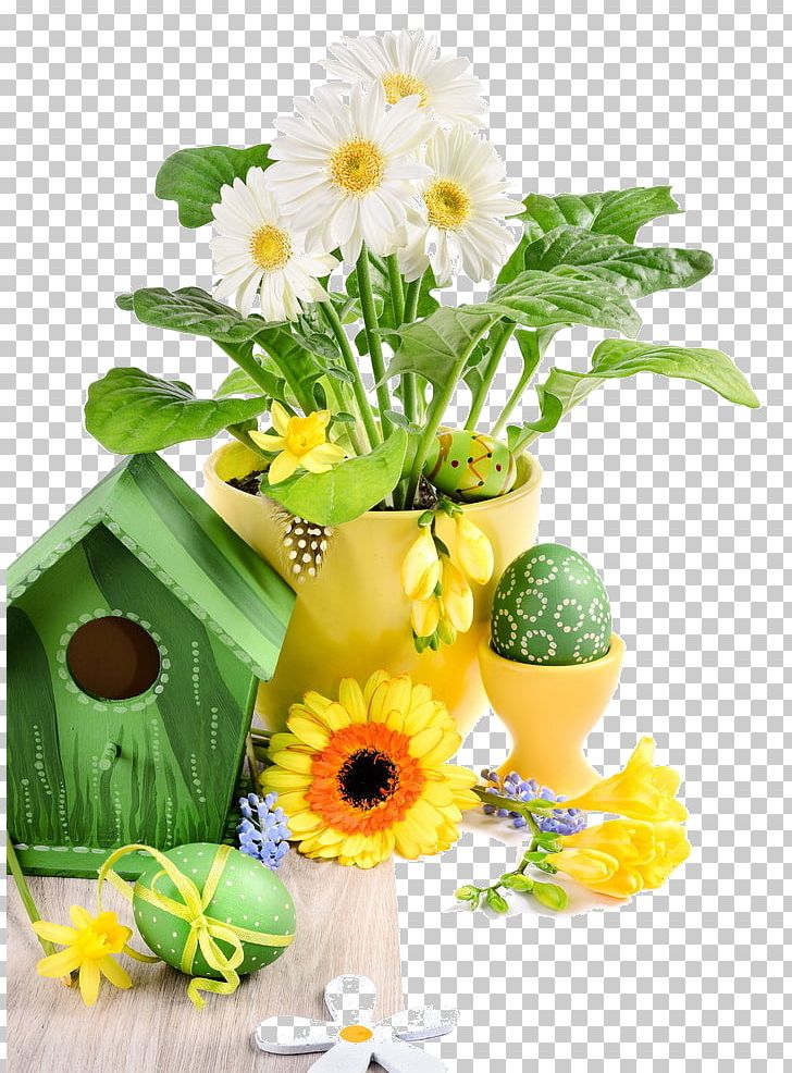Easter Egg Easter Basket Holiday Flower Bouquet PNG, Clipart, Cut Flowers, Daisy Family, Desktop Wallpaper, Easter Basket, Easter Egg Free PNG Download