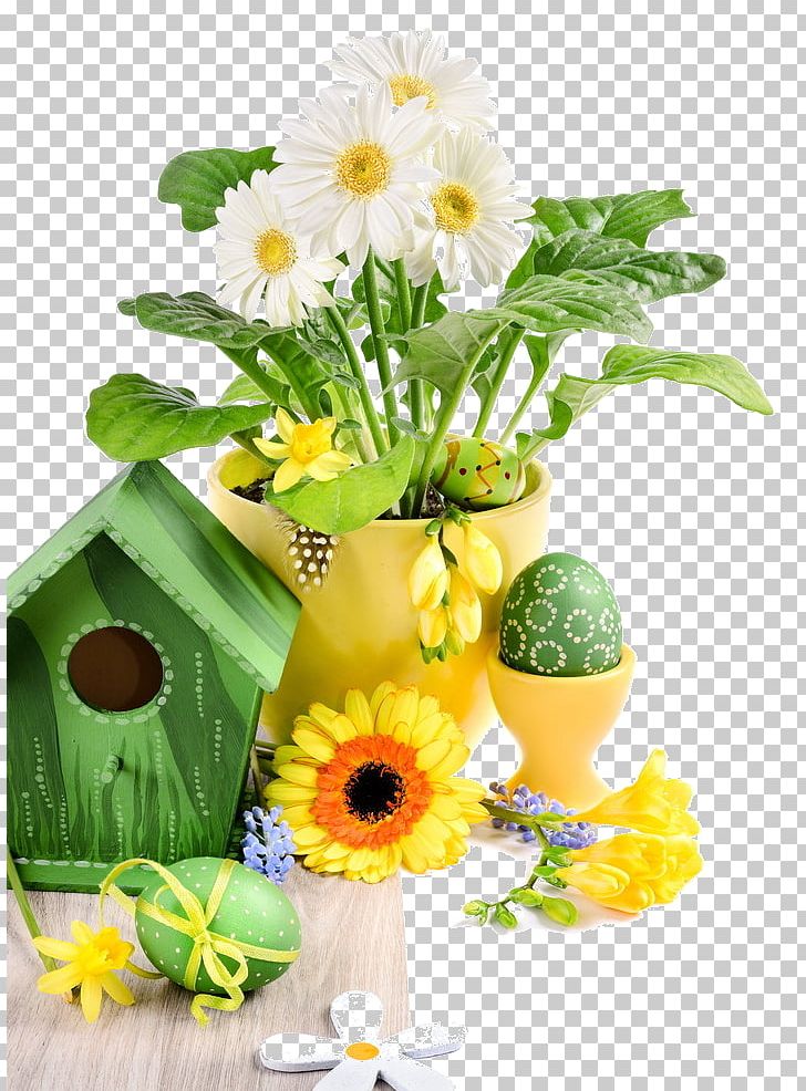 Easter Egg Easter Basket Holiday Flower Bouquet PNG