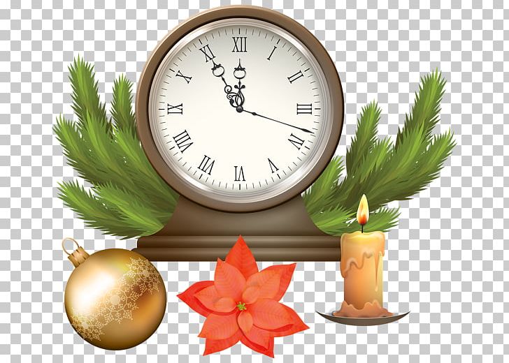 Clock Christmas PNG, Clipart, Candle, Candy Cane, Christmas, Christmas Decoration, Christmas Ornament Free PNG Download
