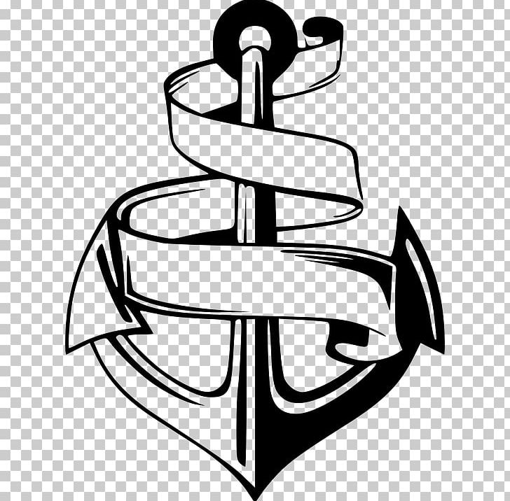 Anchor Black And White PNG, Clipart, Anchor, Angle, Artwork, Black And White, Computer Icons Free PNG Download