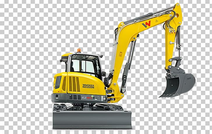 Compact Excavator Wacker Neuson Machine Bagr Na Kolovém Podvozku PNG, Clipart, Bucket, Bulldozer, Compact Excavator, Construction Equipment, Crawler Excavator Free PNG Download