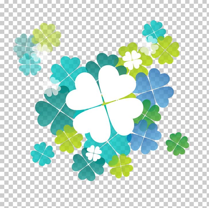 Four-leaf Clover Euclidean PNG, Clipart, Adobe Illustrator, Area, Circle, Clover, Clover Border Free PNG Download