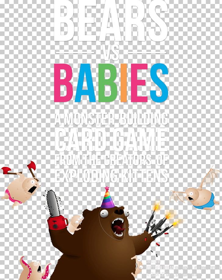Bears Vs. Babies Exploding Kittens Game Common Admission Test (CAT) · 2018 PNG, Clipart, Animals, Bear, Bears Vs Babies, Brand, Card Game Free PNG Download