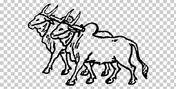 Ox Cattle Mule PNG, Clipart, Artwork, Black And White, Bullock Cart, Cart, Cattle Free PNG Download