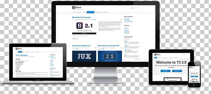 Responsive Web Design Website Development Template Joomla Computer Software PNG, Clipart, Brand, Business, Computer, Computer Monitor Accessory, Electronics Free PNG Download