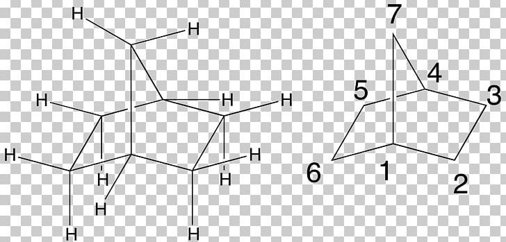 Norbornane Bicyclic Molecule Hydrocarbon Organic Compound Chemical Compound PNG, Clipart, Angle, Area, Black And White, Chemdraw, Chemical Compound Free PNG Download