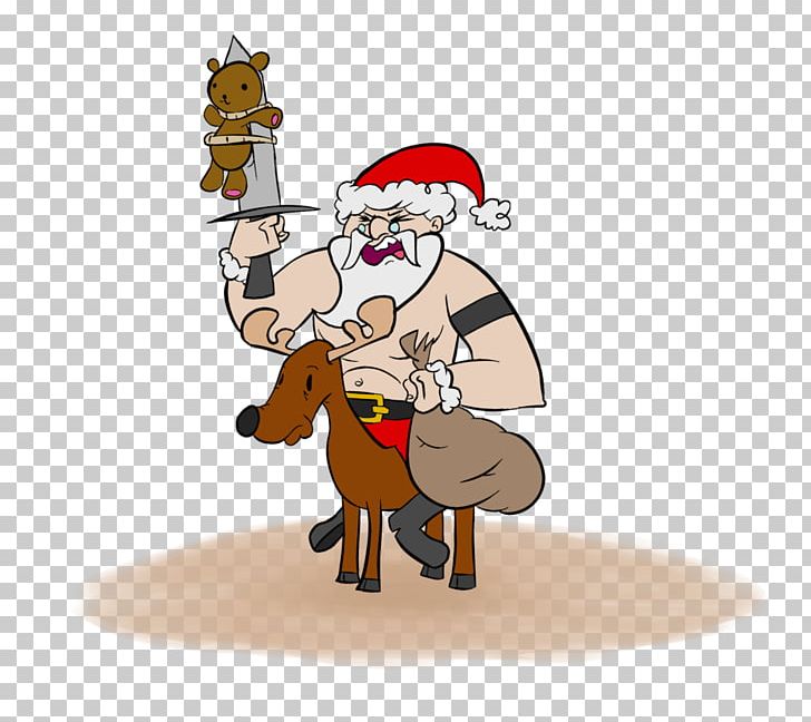 Reindeer Santa Claus Horse Christmas Ornament PNG, Clipart, Art, Cartoon, Christmas, Christmas Ornament, Cowboy Free PNG Download