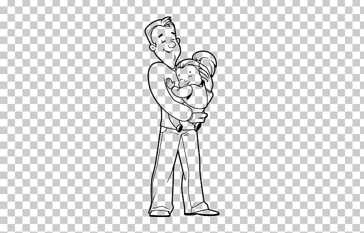 Dad and Daughter Father's Day PNG Clipart