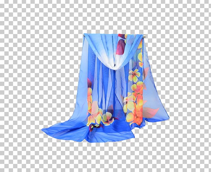 T-shirt Scarf Shawl Chiffon Clothing Accessories PNG, Clipart, Blue, Chiffon, Clothing, Clothing Accessories, Dress Free PNG Download