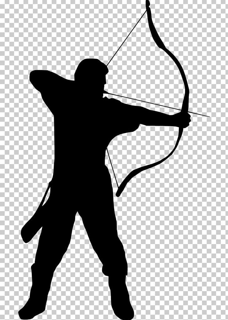 compound bow hunting silhouette
