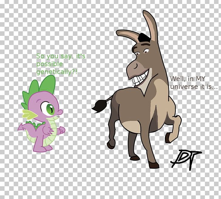 Horse Spike Pony Rarity Donkey PNG, Clipart, Animals, Cartoon, Cow Goat Family, Deer, Deviantart Free PNG Download