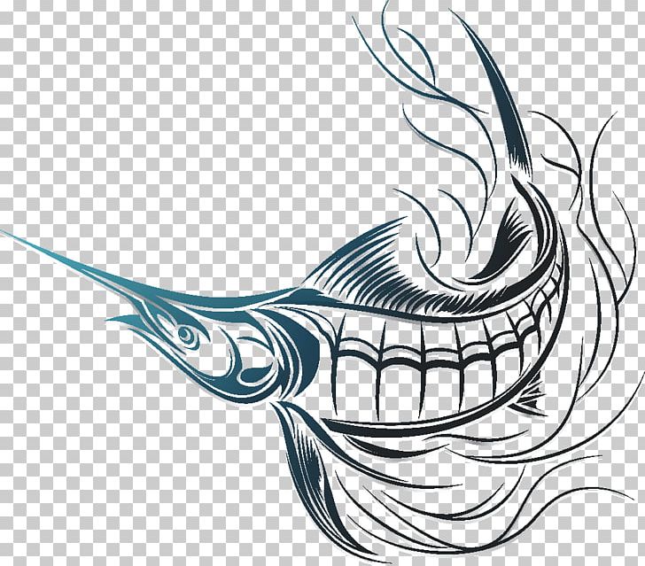 Swordfish Drawing PNG, Clipart, Art, Artwork, Billfish, Black And White, Drawing Free PNG Download