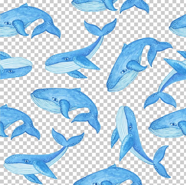 Blue Whale Pattern PNG, Clipart, Animals, Aqua, Azure, Blue, Cartoon Free PNG Download