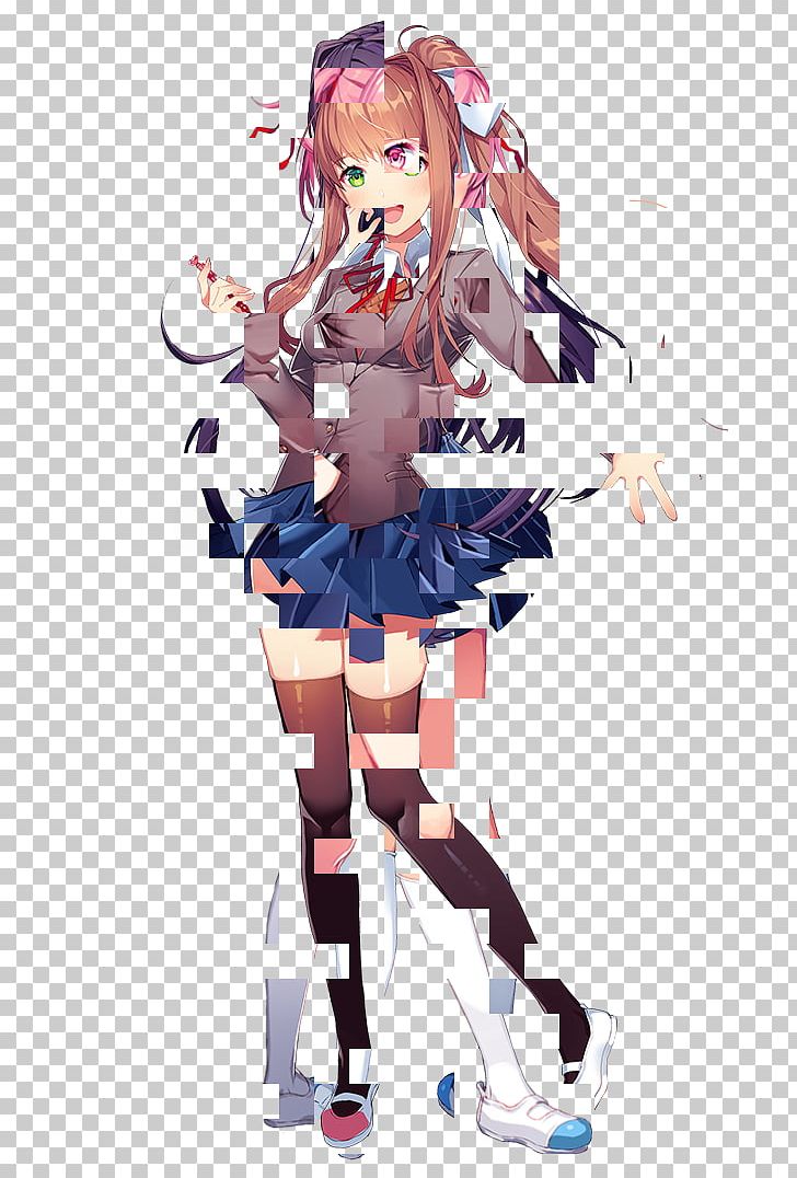 Doki Doki Literature Club! Video Game Glitch PNG, Clipart, Anime, Art, Bre, Clothing, Club Free PNG Download